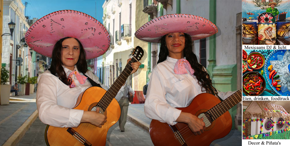 Mexicaanse dansgroep en live muziek